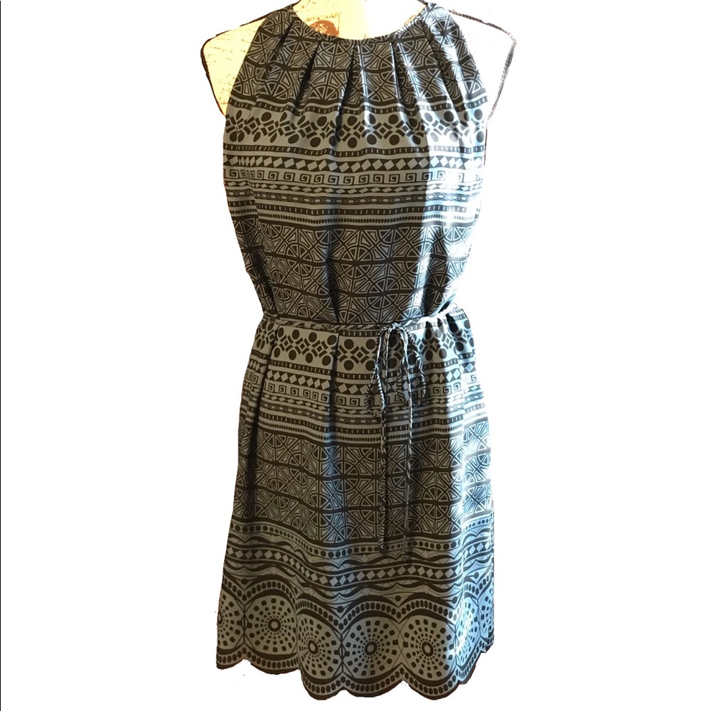 Ann Taylor Loft Geometric Print Dress